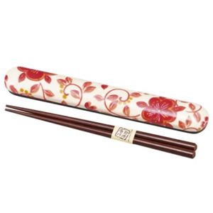 布貼 18.0箸箱セット 赤絵 【2セット】