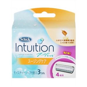 シック イントゥイションプラス スージングケア 替刃3個入 【4セット】