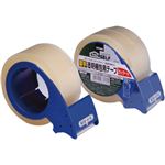 厚手透明梱包用テープ カッター付 【4セット】