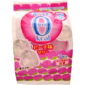 食べても0kcal ピーチ味ゼリー  7個入 【15セット】
