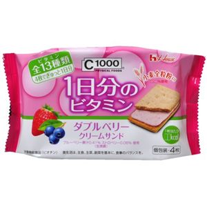 C1000 1日分のビタミン ダブルベリークリームサンド64g(4枚入り) 【19セット】