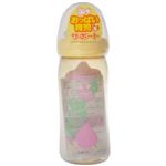 ピジョン哺乳びん 母乳実感 プラスチック製 240ml リーフ柄 【2セット】