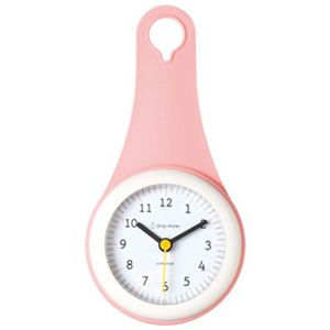 reina 防滴仕様で浴室もキッチンもOK アナログクロック サクラ RJ044CL16-SK 【2セット】