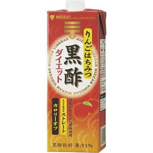 ミツカン りんごはちみつ黒酢ダイエット ストレート 1000ml 【5セット】