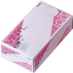 GloveMania ビニール使いきり手袋 粉なし 100枚入 #2021 クリア M 【3セット】