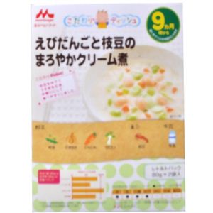 森永ベビーフード えびだんごと枝豆のクリーム煮 80g*2袋入 【18セット】