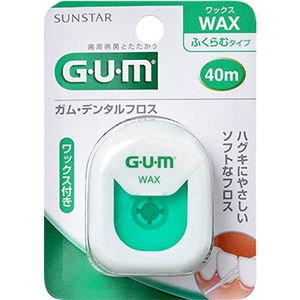 （まとめ買い）GUM デンタルフロス ワックス 40m×5セット