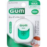 GUM デンタルフロス ワックス 40m 【5セット】