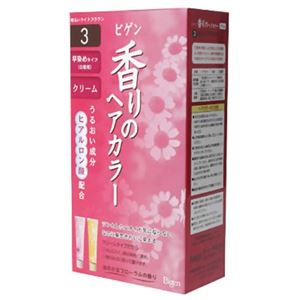 ビゲン 香りのヘアカラークリーム 3(明るいライトブラウン) 【6セット】画像１