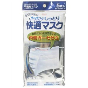 ぴったりしっとり快適マスク5枚入り 【10セット】
