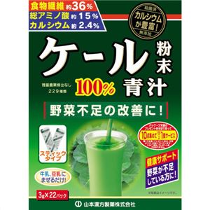 ケール粉末100%青汁 3g*22パック 【3セット】