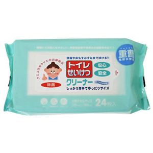 トイレせいけつクリーナー タオルサイズ24枚入 【8セット】