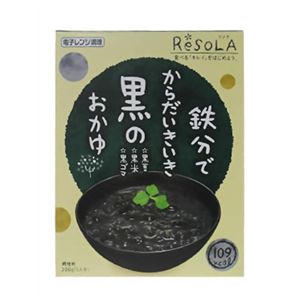 リソラ 鉄分でからだいきいき黒のおかゆ 200g 【18セット】