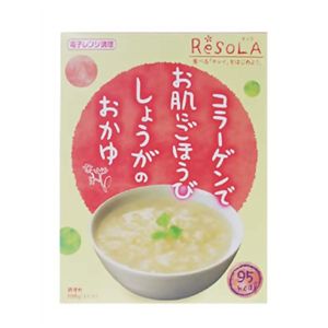 リソラ コラーゲンでお肌にごほうびしょうがのおかゆ 200g 【18セット】