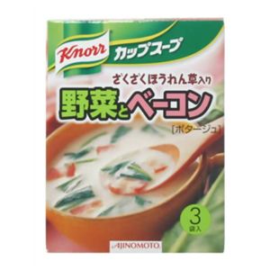 クノールカップスープ 野菜とベーコン 3袋 【25セット】