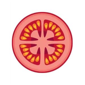 耐熱強化ガラス カッティングボード 丸型 トマト