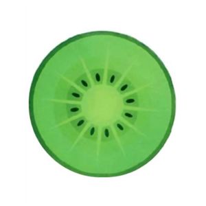 耐熱強化ガラス カッティングボード 丸型 キウイ