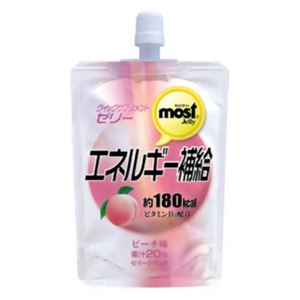 オリヒロ MOSTゼリー エネルギー補給(ピーチ) 130g* 8個 【3セット】