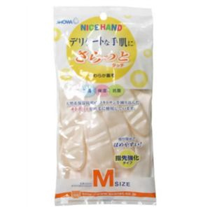 ナイスハンド デリケートな手肌に さらっとタッチ M ピンク 【8セット】