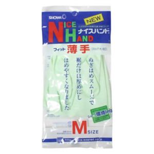 ナイスハンド フィット 薄手 M グリーン 【14セット】