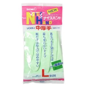 ナイスハンド ソフティ 中厚手 L グリーン 【9セット】