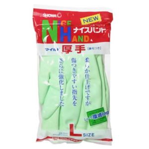 ナイスハンド マイルド 厚手 L グリーン 【6セット】