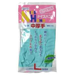 ナイスハンド エクストラ 中厚手 L グリーン 【8セット】