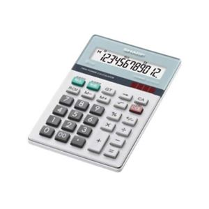シャープ 12桁中型卓上電卓(グリーン購入法適合) EL-N412K-X 【3セット】