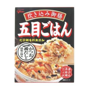 グリコ 炊き込み御膳 化学調味料無添加 五目ごはん 3合用 267g 【12セット】