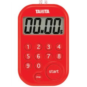 タニタ デジタルタイマー100分計 TD-379-RD レッド 【3セット】