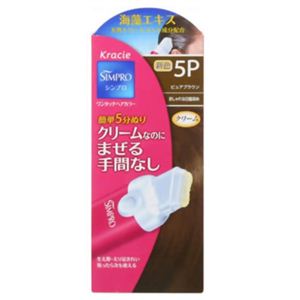 シンプロ ワンタッチヘアカラー 5P(ピュアブラウン) 【4セット】