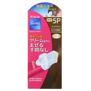 シンプロ ワンタッチヘアカラー 5P(ピュアブラウン) 【4セット】