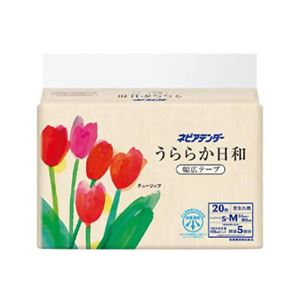 （まとめ買い）うららか日和 幅広テープ式 S-Mサイズ 5回吸収 20枚入×2セット