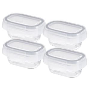 iwaki アロック 保存容器 190ml 4個セット ブラウン KB3300-BR