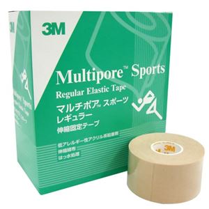 3M マルチポア スポーツ 粘着性綿布伸縮包帯 37.5mm×5m 8ロール
