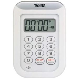 タニタ 丸洗いタイマー100分計 TD-378-WH ホワイト