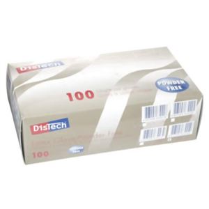 ディステック ラテックスグローブ パウダーフリー100枚 L D-1124D