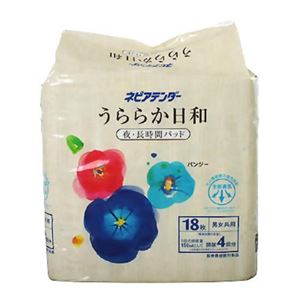 うららか日和 夜長時間パッド 18枚入