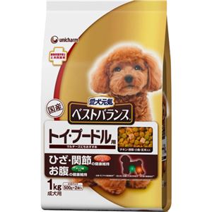 愛犬元気 ベストバランス チキン・緑黄色野菜・小魚・玄米入り 1kg (トイ・プードル用)