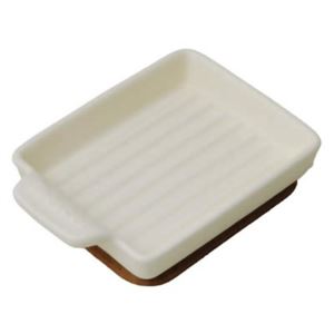 トースタープレートS ウェーブ クリーム TO-021