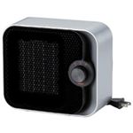 ツインバード コンパクトファンヒーター シルバー FH-4142S