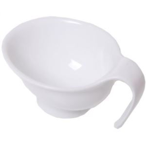 強化磁器 取っ手付き飯椀  ピュアホワイト 74100-PW