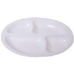 強化磁器 ユーディエッグ仕切り皿4分割タイプA ピュアホワイト 74270-PW