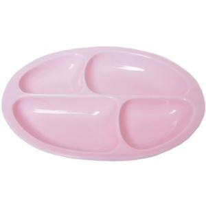 強化磁器 ユーディエッグ仕切り皿4分割タイプA パステルピンク 74270-PP