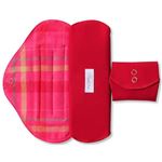 モミジ・ナチュラル 布ナプキン L 多い日&夜用 レッド 1枚入り