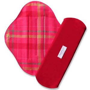 モミジ・ナチュラル 布ナプキン M 普通の日用 レッド 1枚入り