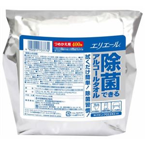 エリエール 除菌できるアルコールタオル大容量 詰替用 400枚入