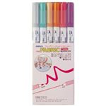 ファブリックツインマーカー 中間色Iセット No.3522-6B