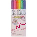 ファブリックツインマーカー 蛍光色セット No.3522-6C