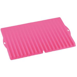 和平フレイズ スキッとシリコーン 水切りマット ピンク SR-4878